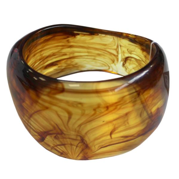 TORTOISE THICK BANGLE BRACELET