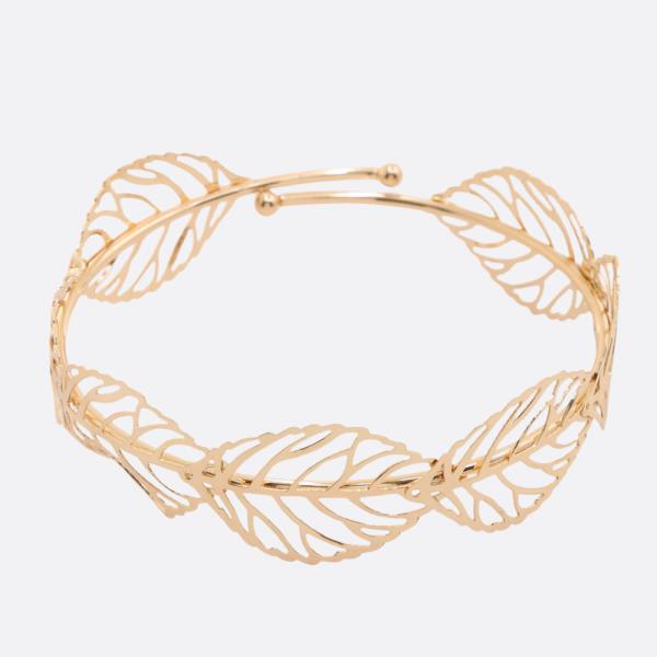 LEAF METAL CUFF BRACELET