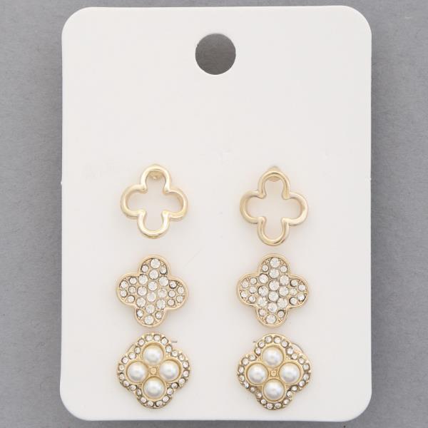 CLOVER POST EARRINGS