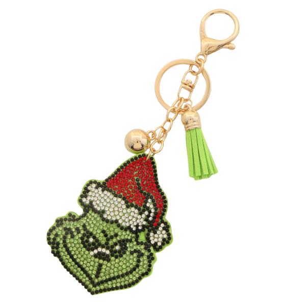 CHRISTMAS RHINESTONE KEYCHAIN