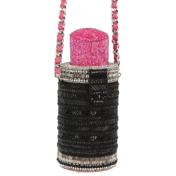 3D LIPSTICK BEADED BAG