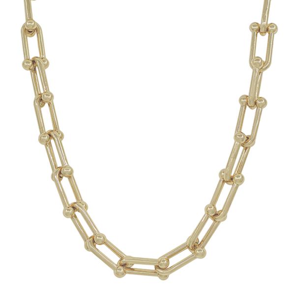 20MM BOLD METAL TIFFANY CHAIN SHORT NECKLACE