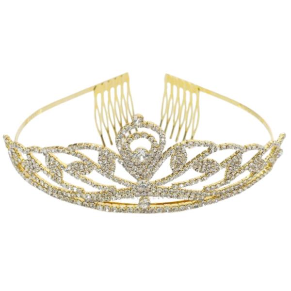 RHINESTONE CROWN TIARA