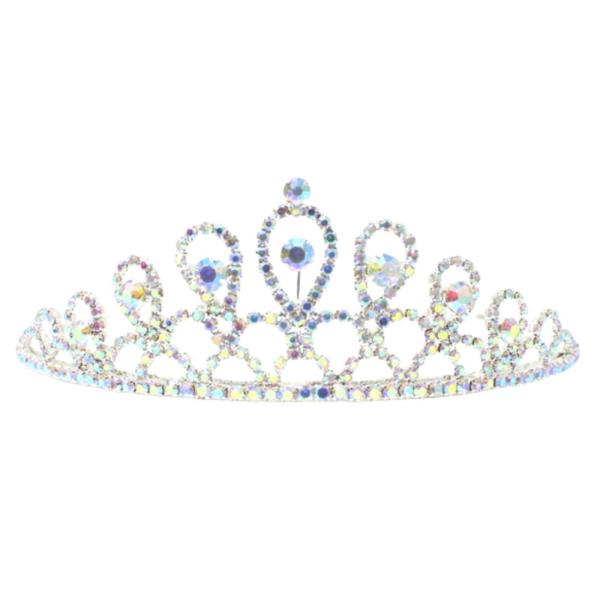 RHINESTONE CROWN TIARA