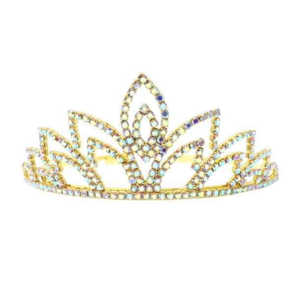 RHINESTONE CROWN TIARA