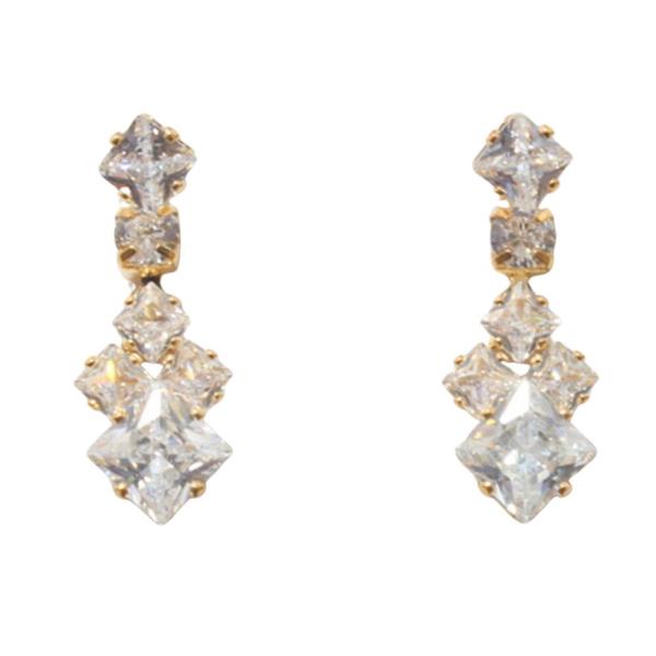 CRYSTAL STONE RHINESTONE EARRING