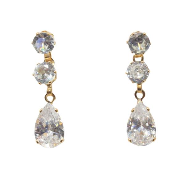 CRYSTAL STONE RHINESTONE EARRING