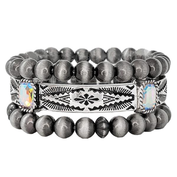 WESTERN STYLE BEADED BRACELET