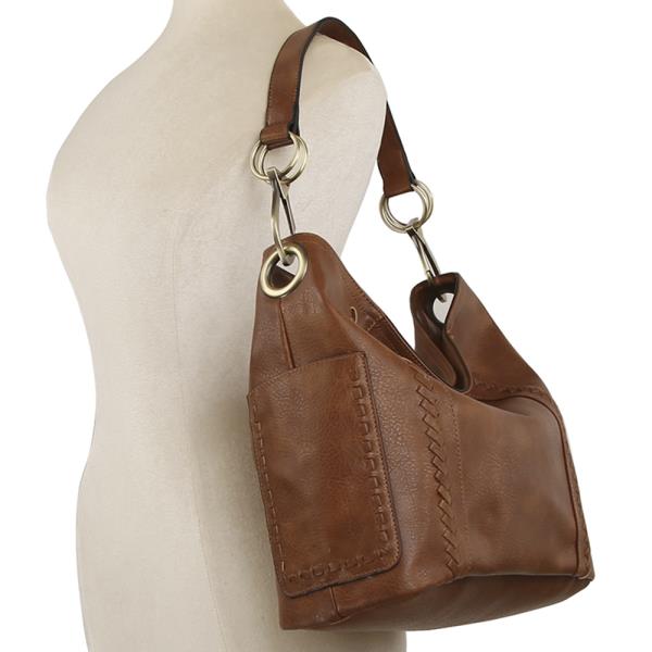 SMOOTH SHOULDER HOBO BAG