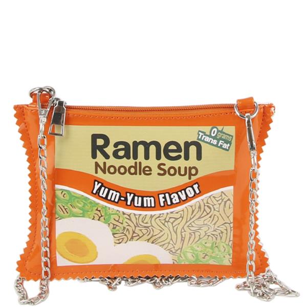 RAMEN NOODLE SOUP DESIGN CROSSBODY BAG