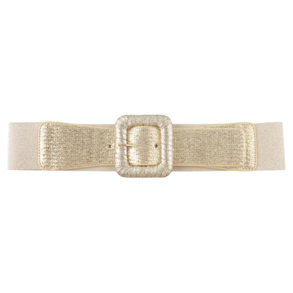 METALLIC BUCKLE ELASTIC BELT