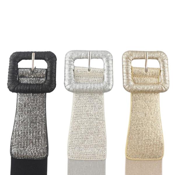 METALLIC BUCKLE ELASTIC BELT