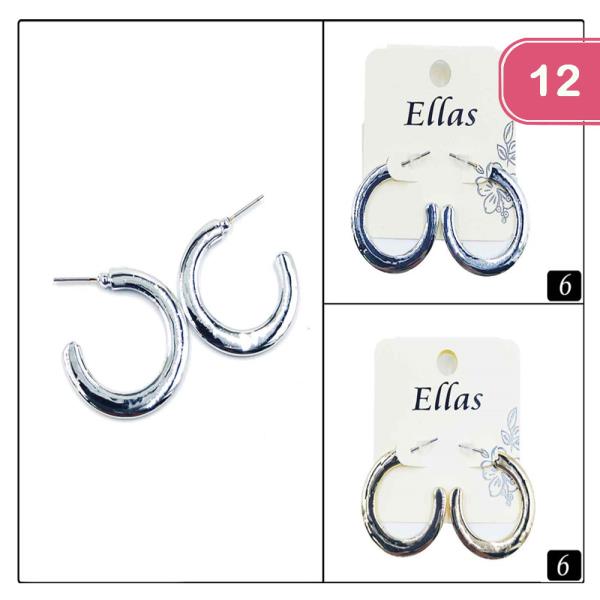 HOOP EARRINGS (12 UNITS)