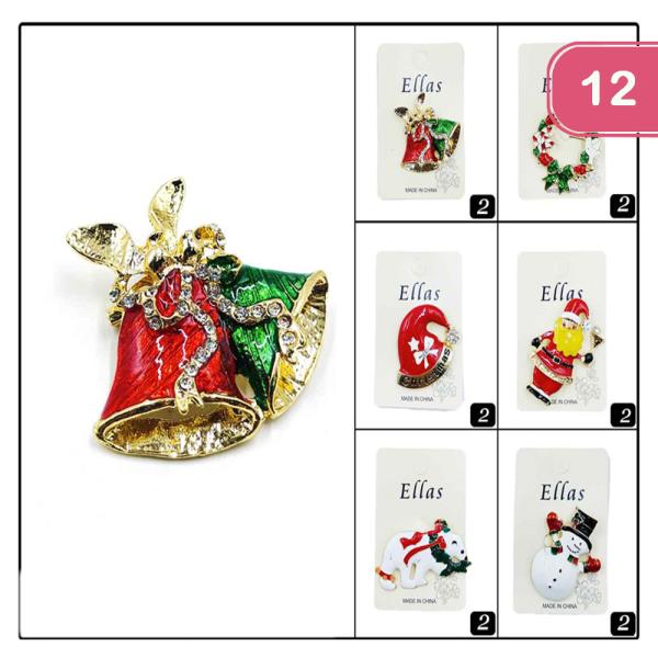 CHRISTMAS BROOCH (12 UNITS)