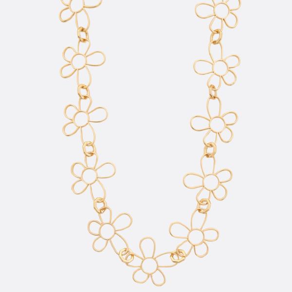 CLOVER LINK METAL NECKLACE