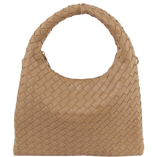 SMOOTH WOVEN SHOULDER CROSSBODY BAG