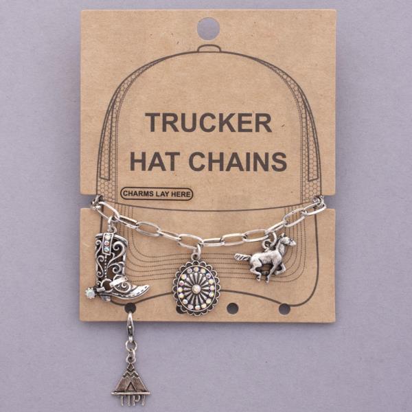 WESTERN TRUCKER HAT CHAIN CHARMS