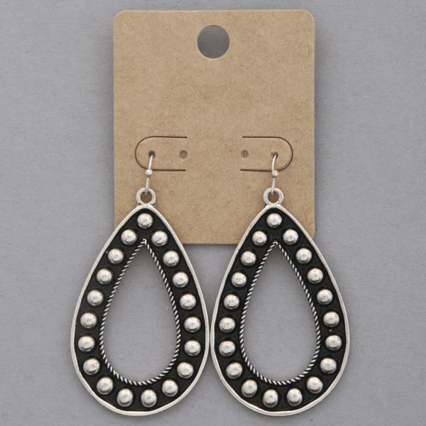 WESTERN STYLE TEARDROP DANGLE EARRING