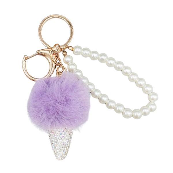 ICE CREAM PEARL KEYCHAIN