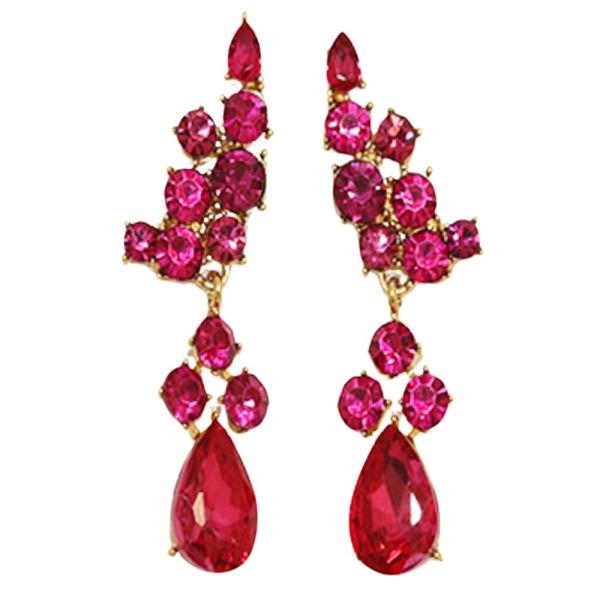 TEARDROP CRYSTAL STONE EARRING