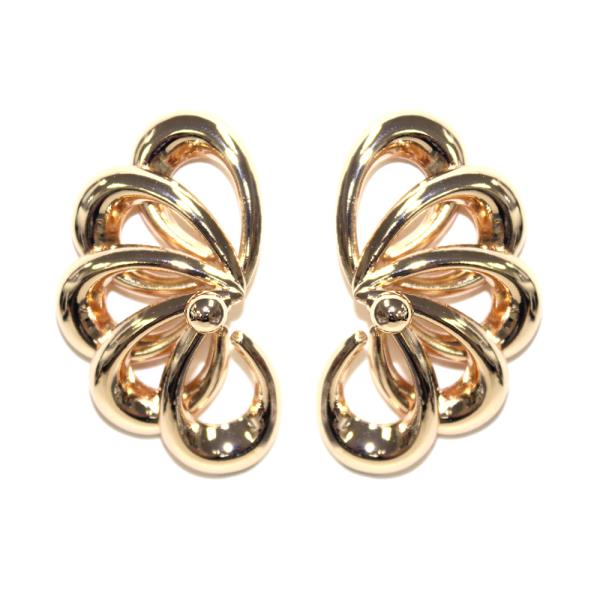 METAL FLOWER EARRING