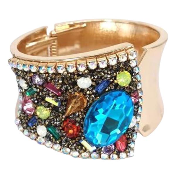 RHINESTONE HINGED BRACELET