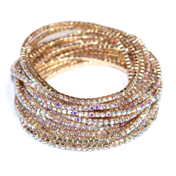 RHINESTONE STRETCH BRACELET SET