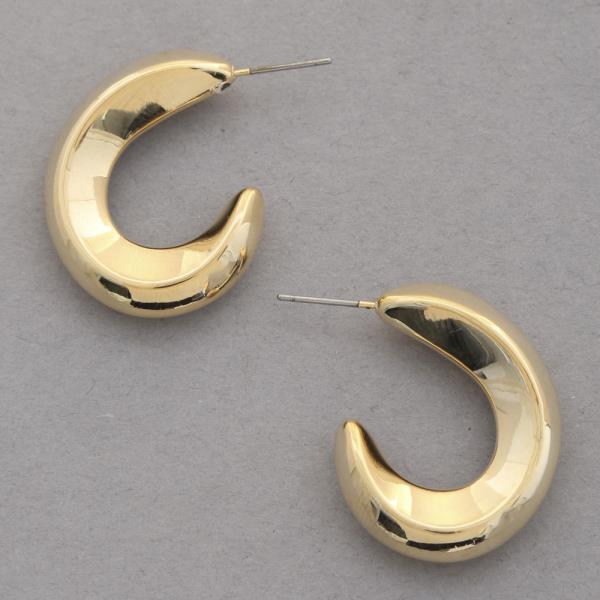 SODAJO OPEN HOOP GOLD DIPPED EARRING