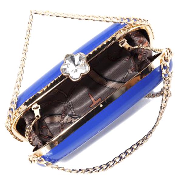 SMOOTH GLOSSY CHIC EVENING CROSSBODY BAG