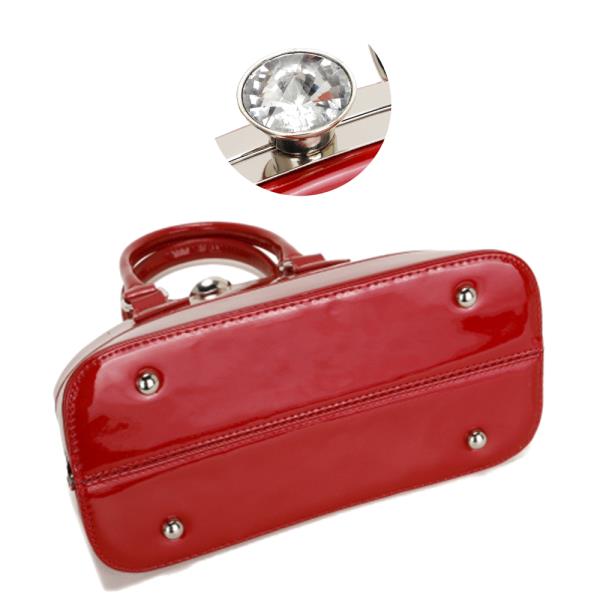 SMOOTH GLOSSY CHIC SATCHEL BAG