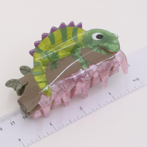 CHAMELEON RIBBON HAIR CLAW JAW CLIP