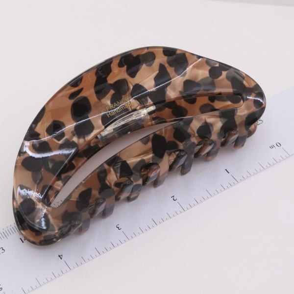 LEOPARD HAIR CLAW JAW CLIP