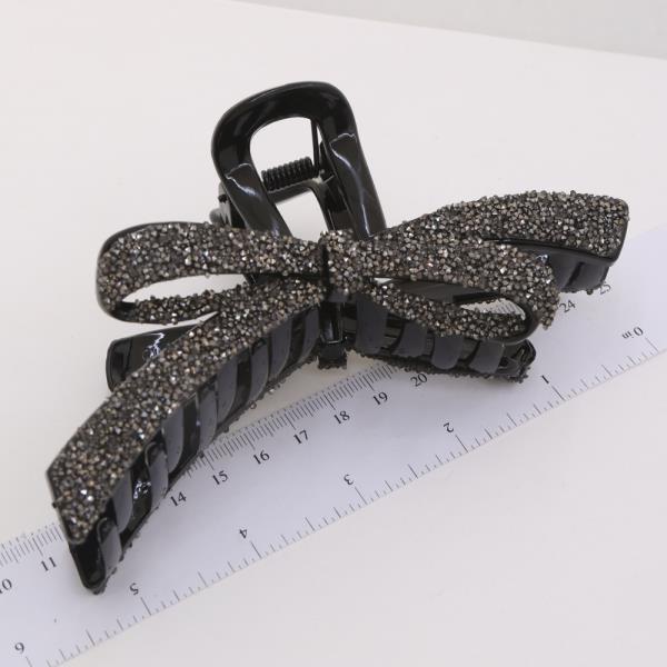 GLITTER RIBBON HAIR CLAW JAW CLIP