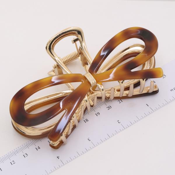 METAL RIBBON HAIR CLAW JAW CLIP