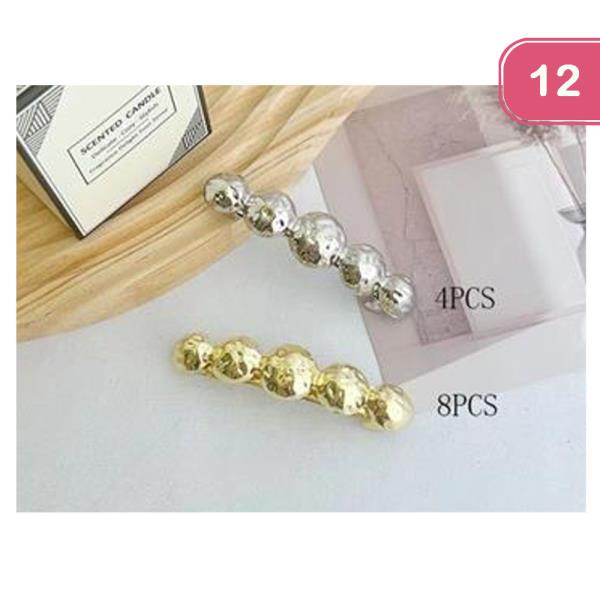 METAL BARRETTE HAIR PIN (12 UNITS)