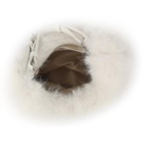 FUR BUCKLE STRAP SHOULDER BAG