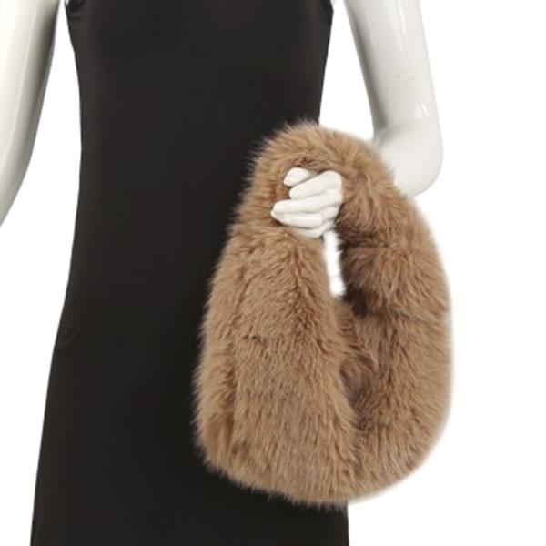 FUR SHOULDER CROSSBODY CHAIN BAG