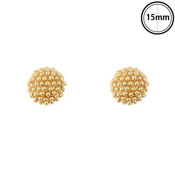 BALL CAVIAR POST EARRING