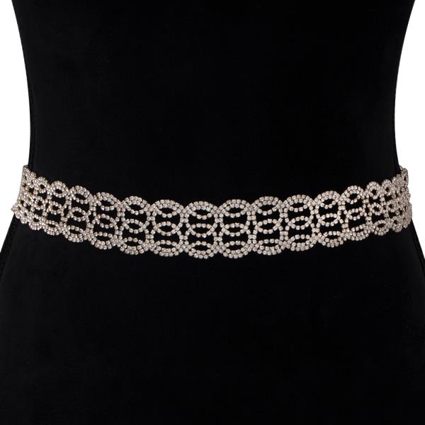 RHINESTONE FASHION DESIGN HOOK BELT