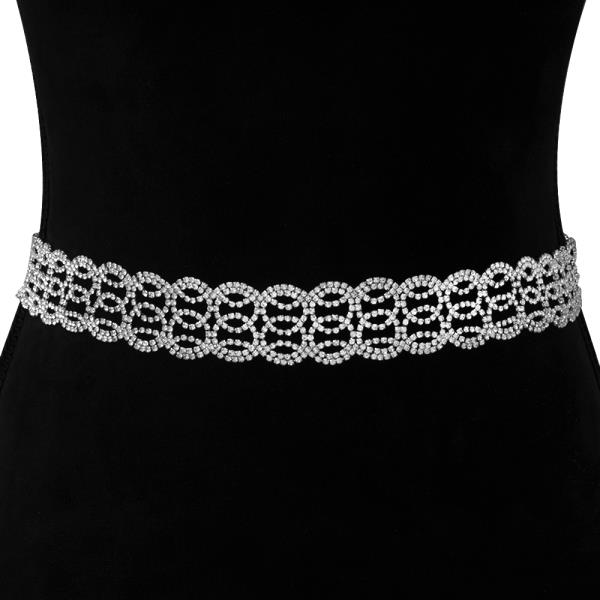 RHINESTONE FASHION DESIGN HOOK BELT