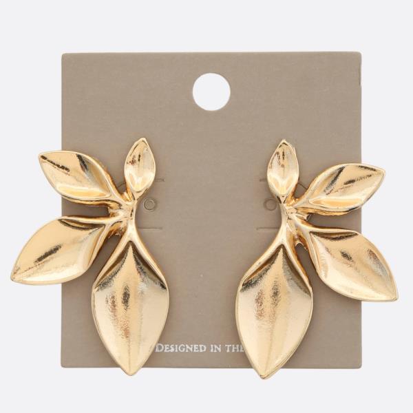 FLOWER METAL EARRING