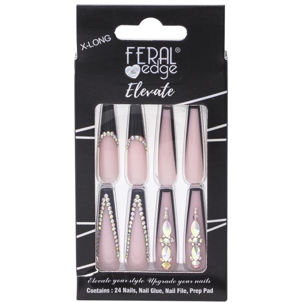 FERAL EDGE X LONG ELEVATE DESIGN13 NAIL DECORATION SET