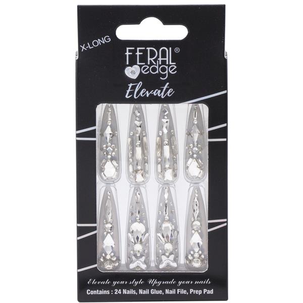 FERAL EDGE X LONG ELEVATE DESIGN3 NAIL DECORATION SET