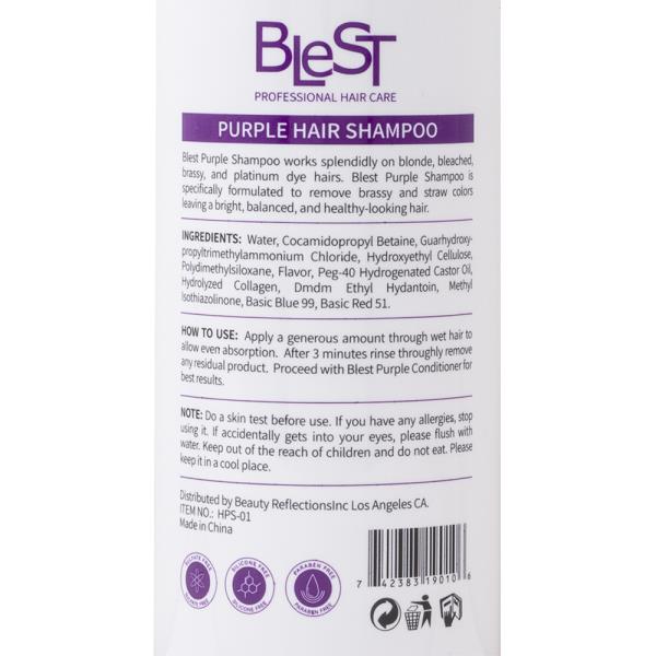 BLEST PROFESSIONAL HAIR CARE PURPLE SHAMPOO 500ML