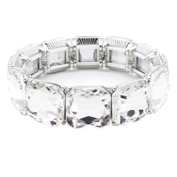 SQUARE SHAPE CRYSTAL BRACELET