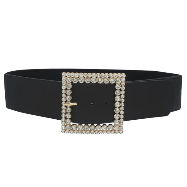 PLUS SIZE SQUARE RS RS BUCKLE ELASTIC BELT