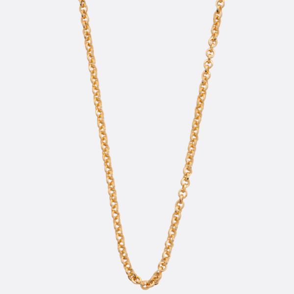 SODAJO CIRCLE LINK GOLD DIPPED NECKLACE