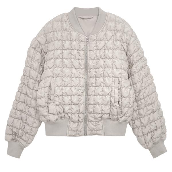 OUILTED BOMBER JACKET