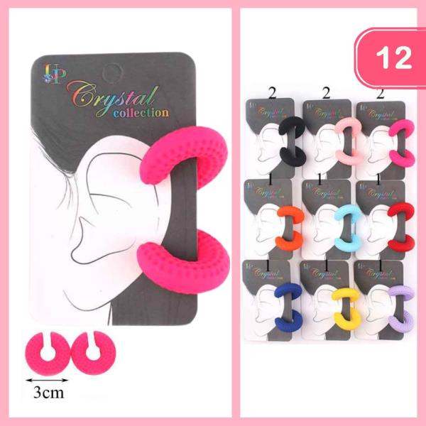 METAL C CUFF EARRING (12 UNITS)