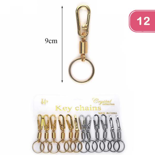 METAL KEYCHAIN (12 UNITS)